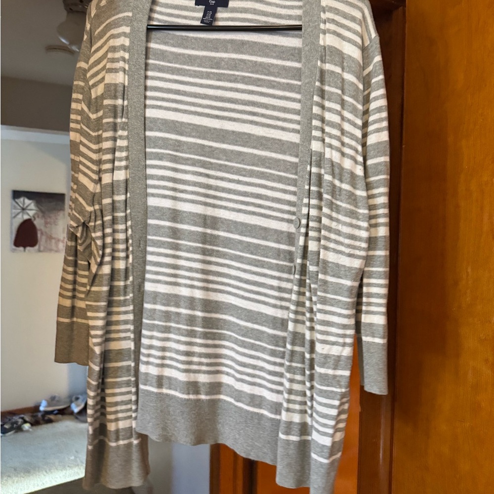Striped Gray Sweater